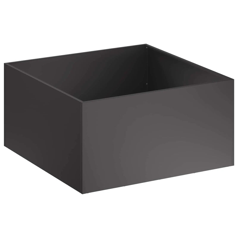 Garden Planter 2 pcs Black 80 x 80 x 40 cm Cold-rolled Steel