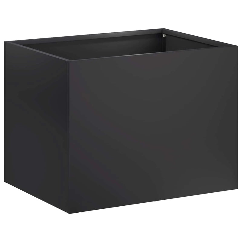 Garden Planter 2 pcs Black 40 x 30 x 30 cm Cold-rolled Steel