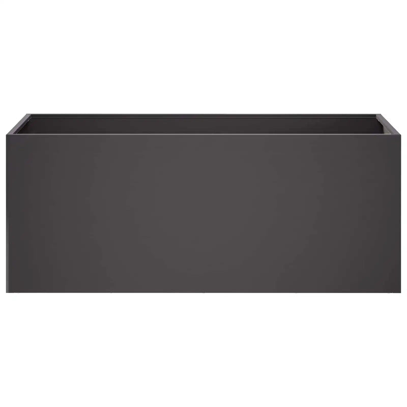 Garden Planter 2 pcs Black 100 x 40 x 40 cm Cold-rolled Steel