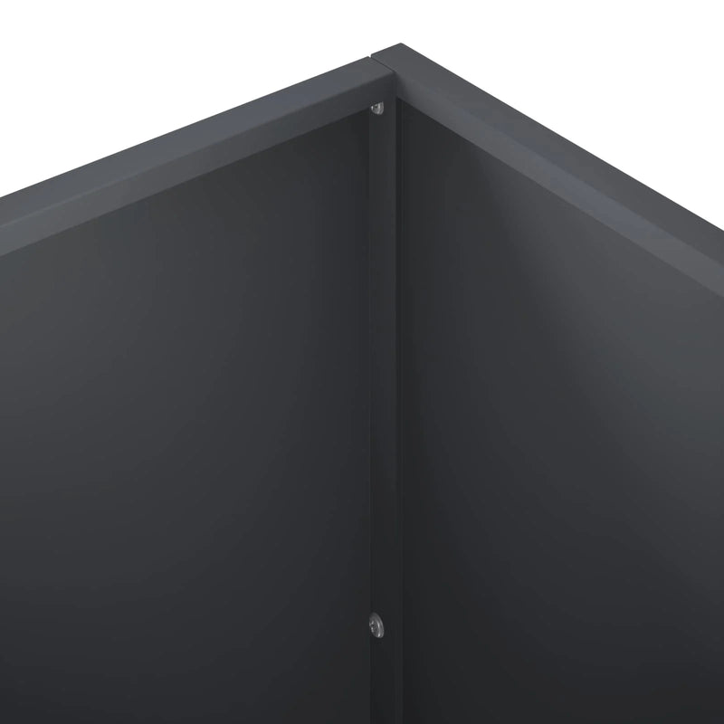 Garden Planter 2 pcs Anthracite 100 x 40 x 40 cm