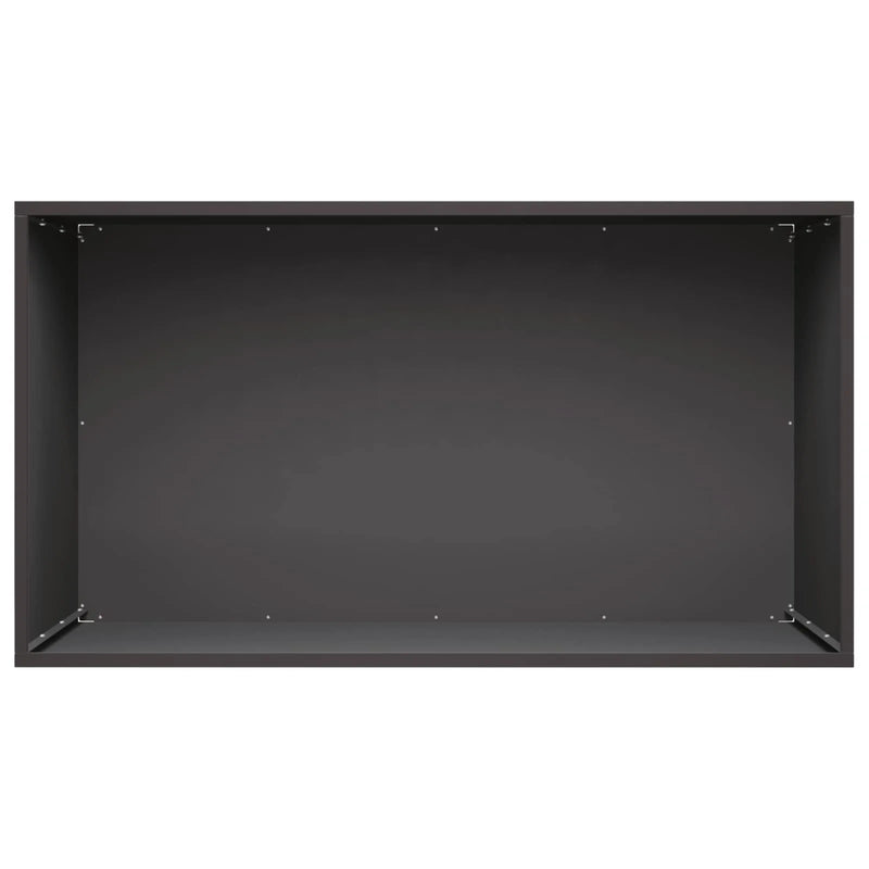 Garden Planter 2 pcs Black 100 x 50 x 50 cm Cold-rolled Steel