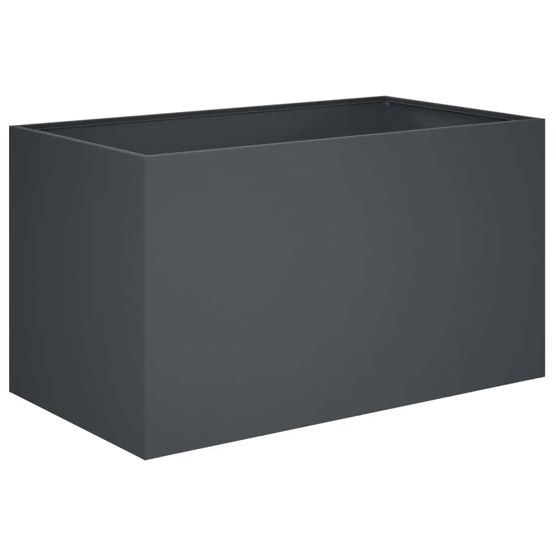 Garden Planter 2 pcs Anthracite 100 x 50 x 50 cm