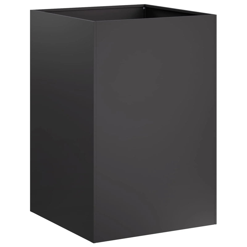 Garden Planter 2 pcs Black 40 x 40 x 75 cm Cold-rolled Steel