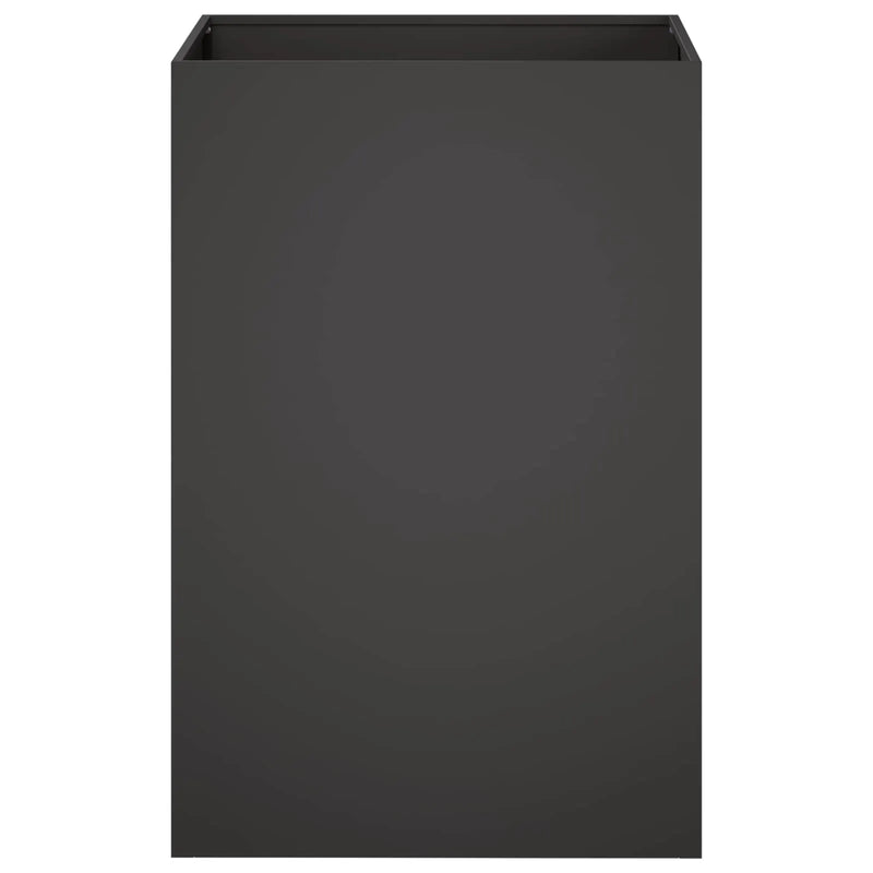 Garden Planter 2 pcs Black 40 x 40 x 75 cm Cold-rolled Steel