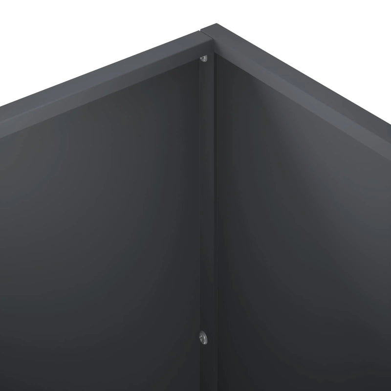 Garden Planter 2 pcs Anthracite 40 x 40 x 75 cm