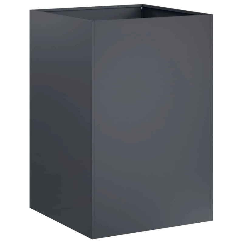 Garden Planter 2 pcs Anthracite 40 x 40 x 75 cm
