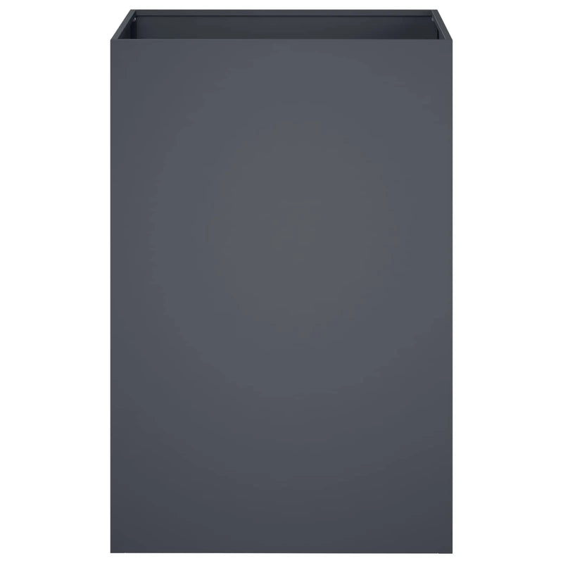Garden Planter 2 pcs Anthracite 40 x 40 x 75 cm