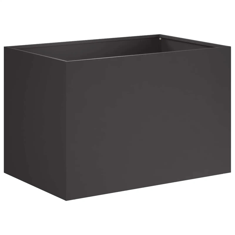 Garden Planter 2 pcs Black 60 x 40 x 40 cm Cold-rolled Steel