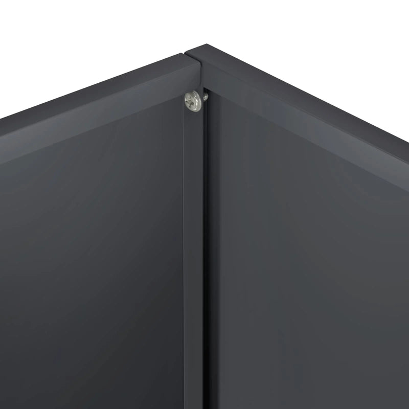 Garden Planter 2 pcs Anthracite 60 x 40 x 50 cm
