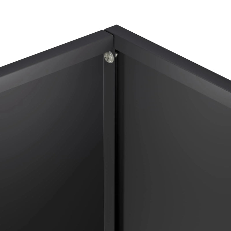 Garden Planter 2 pcs Black 80 x 40 x 50 cm Cold-rolled Steel