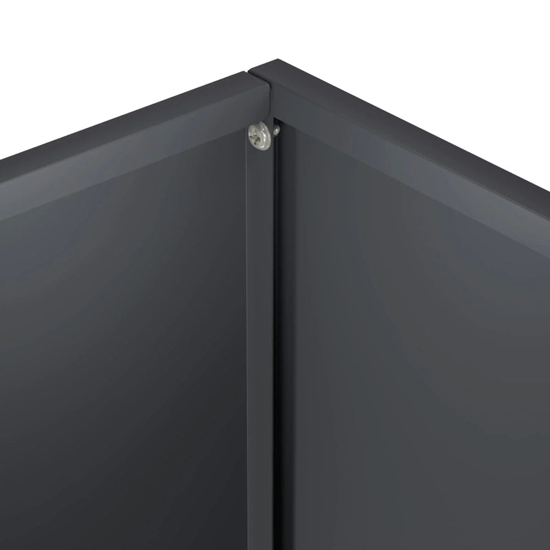 Garden Planter 2 pcs Anthracite 80 x 40 x 50 cm