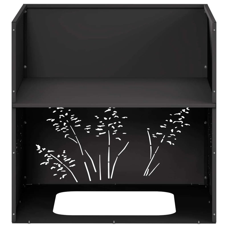 Garden Planter 2 pcs Black 50 x 50 x 49 cm Cold-rolled Steel