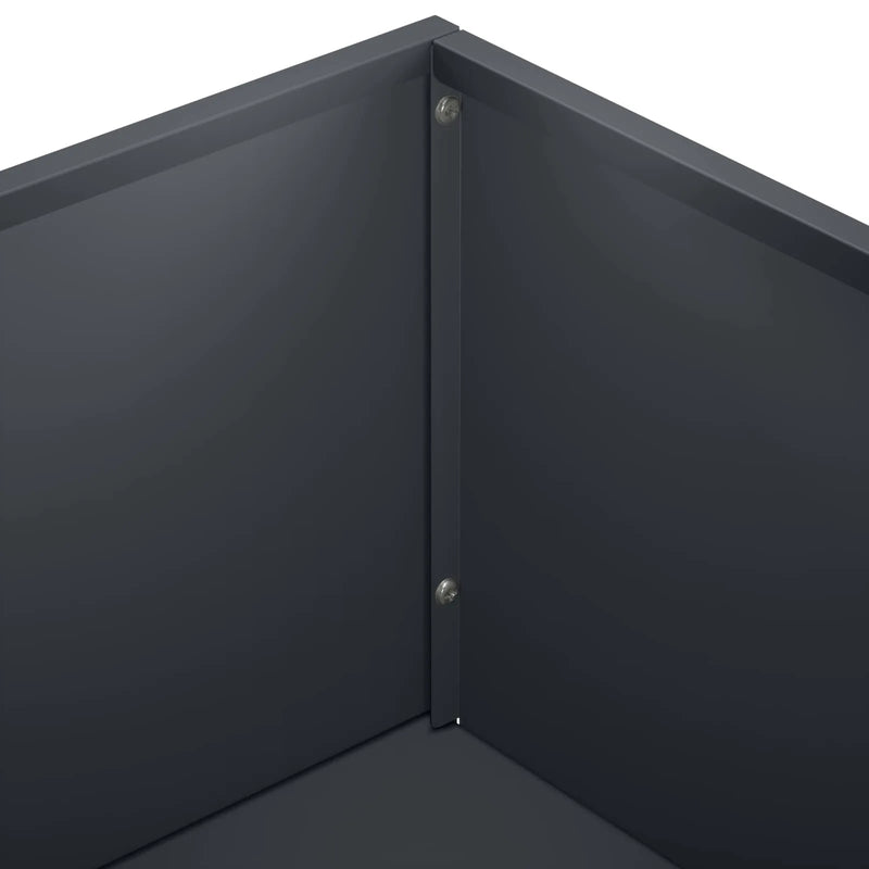 Garden Planter 2 pcs Anthracite 50 x 50 x 49 cm