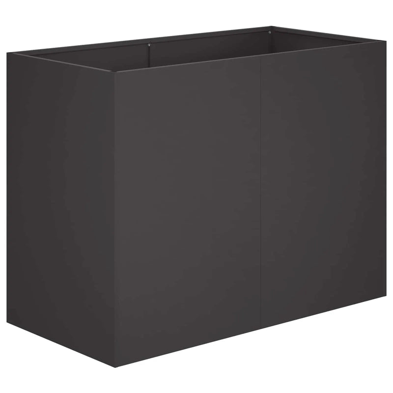 Garden Planter Black 80 x 40 x 60 cm Cold-rolled Steel