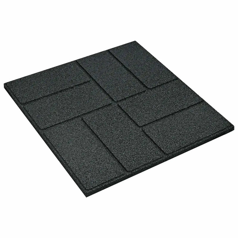 Stepping Stone 6 pcs Black 40.5 x 40.5 x 2 cm Rubber