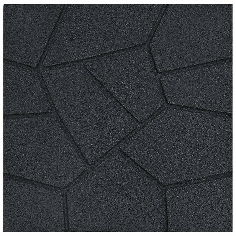 Stepping Stone 6 pcs Black 40.5 x 40.5 x 2 cm Rubber