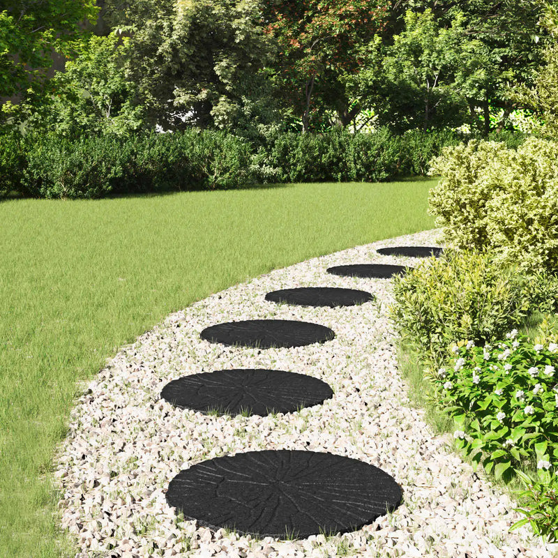 Stepping Stone 6 pcs Black �� 45 x 1.8 cm Rubber