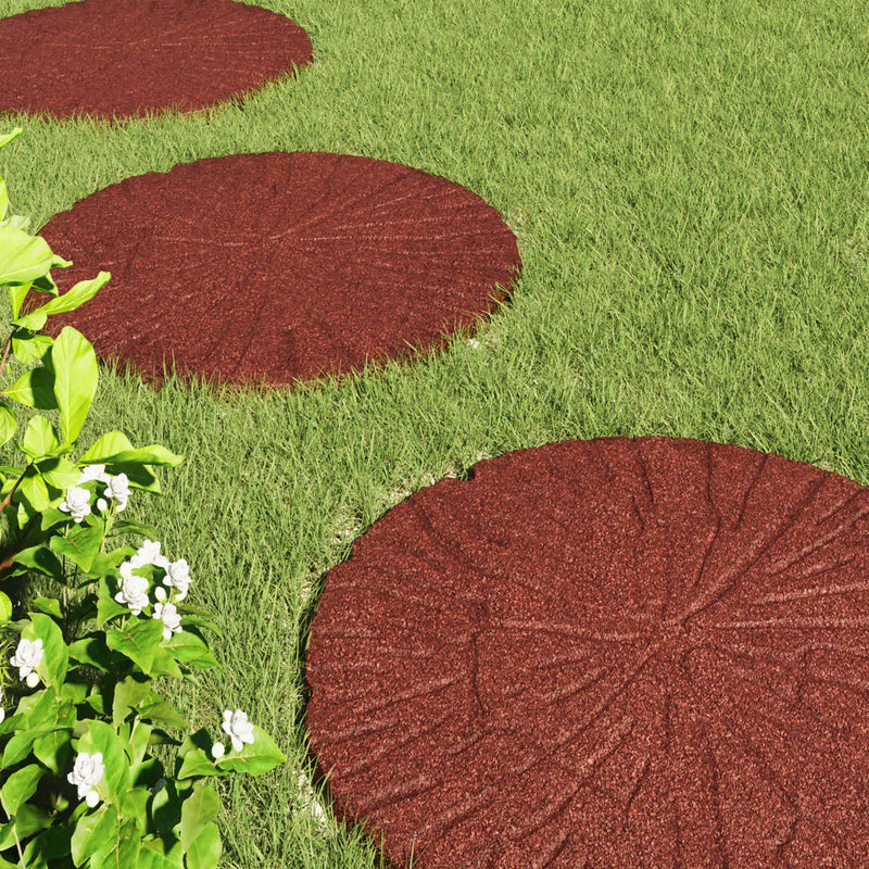 Stepping Stone 6 pcs Red �� 45 x 1.8 cm Rubber