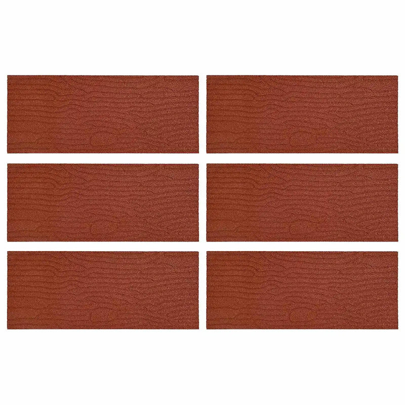 Stepping Stone 6 pcs Red 60.5 x 25 x 2 cm Rubber