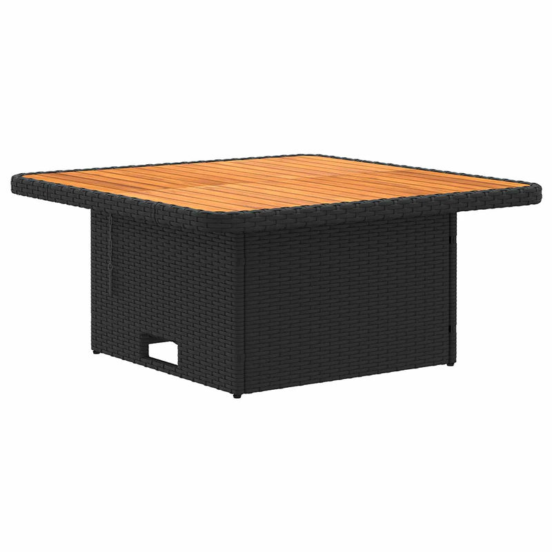 Furniture Sets with Pillow 4 pcs Black PE Rattan