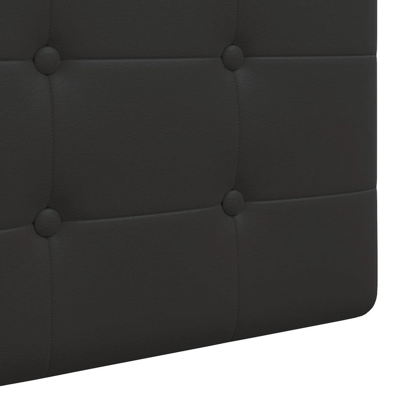 Hanging Headboard Black 100 x 55 x 5 cm Faux Leather