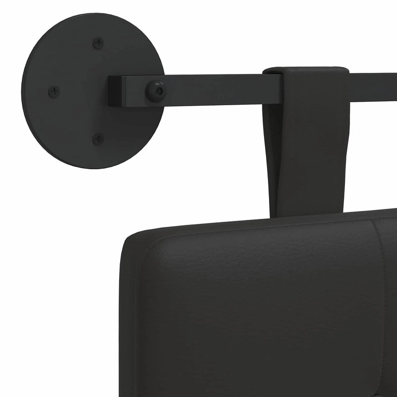 Hanging Headboard Black 100 x 55 x 5 cm Faux Leather