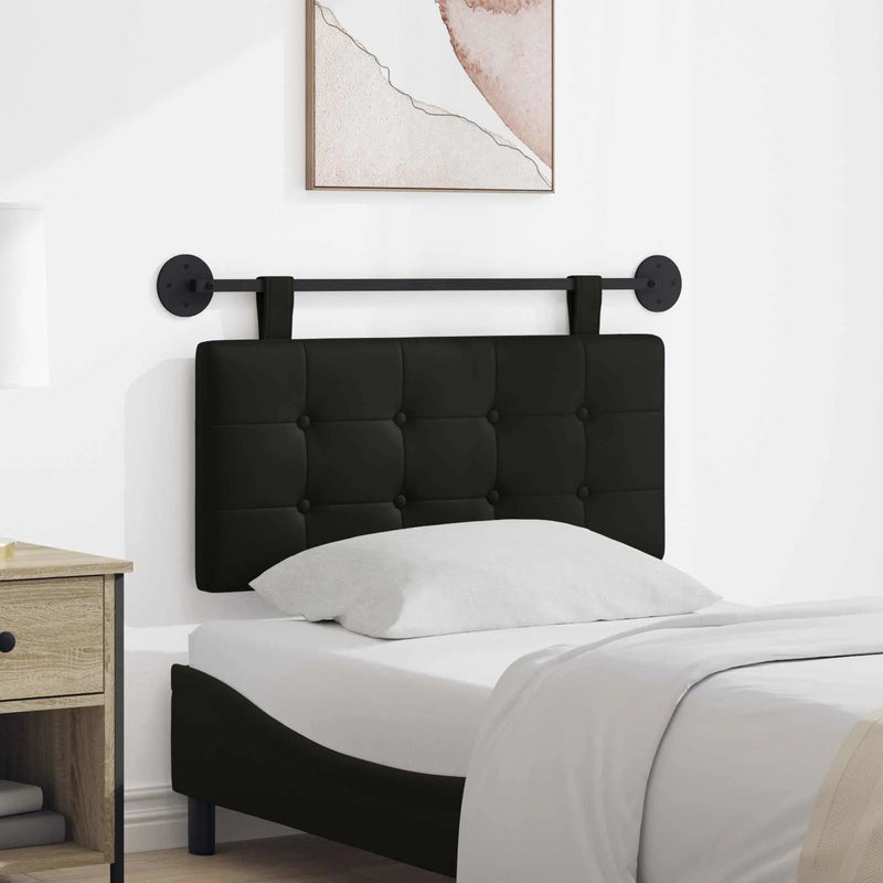 Hanging Headboard Black 100 x 55 x 5 cm Faux Leather