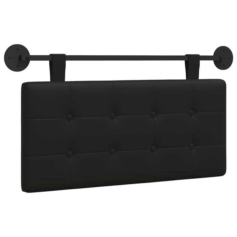Hanging Headboard Black 100 x 55 x 5 cm Faux Leather