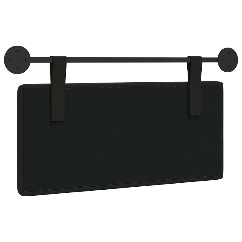 Hanging Headboard Black 100 x 55 x 5 cm Faux Leather