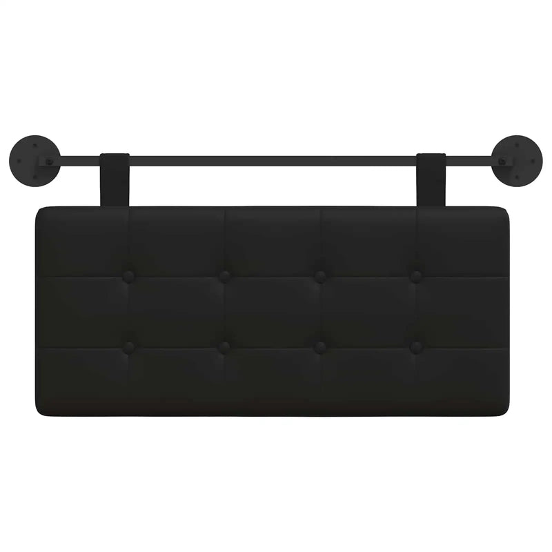 Hanging Headboard Black 100 x 55 x 5 cm Faux Leather