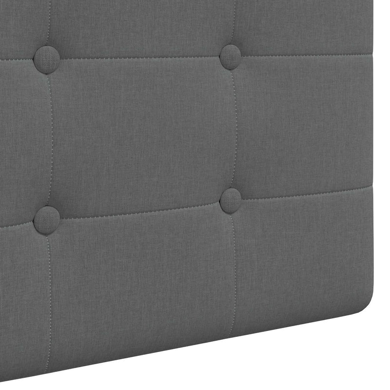 Hanging Headboard Wall-mounted Dark Grey 170 x 55 x 5 cm Fabric