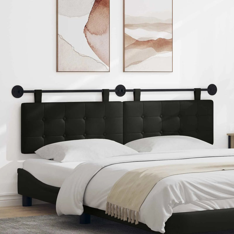 Hanging Headboard Black 170 x 55 x 5 cm Faux Leather