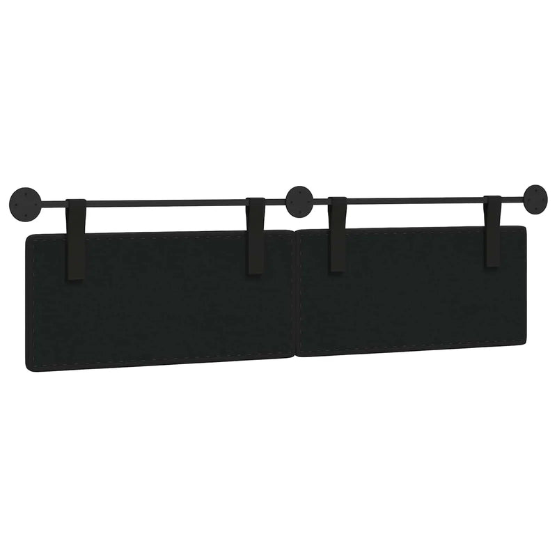 Hanging Headboard Black 170 x 55 x 5 cm Faux Leather