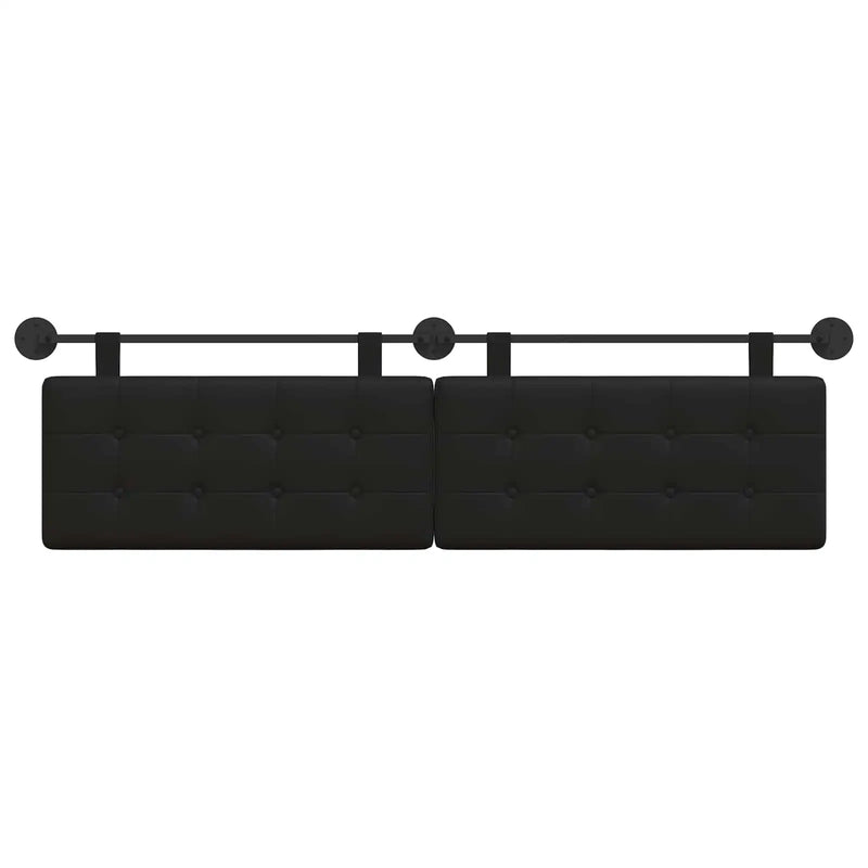 Hanging Headboard Black 170 x 55 x 5 cm Faux Leather