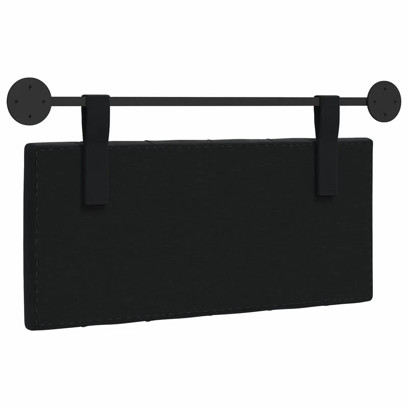 Hanging Headboard Wall-mounted Black 100 x 55 x 7 cm Velvet