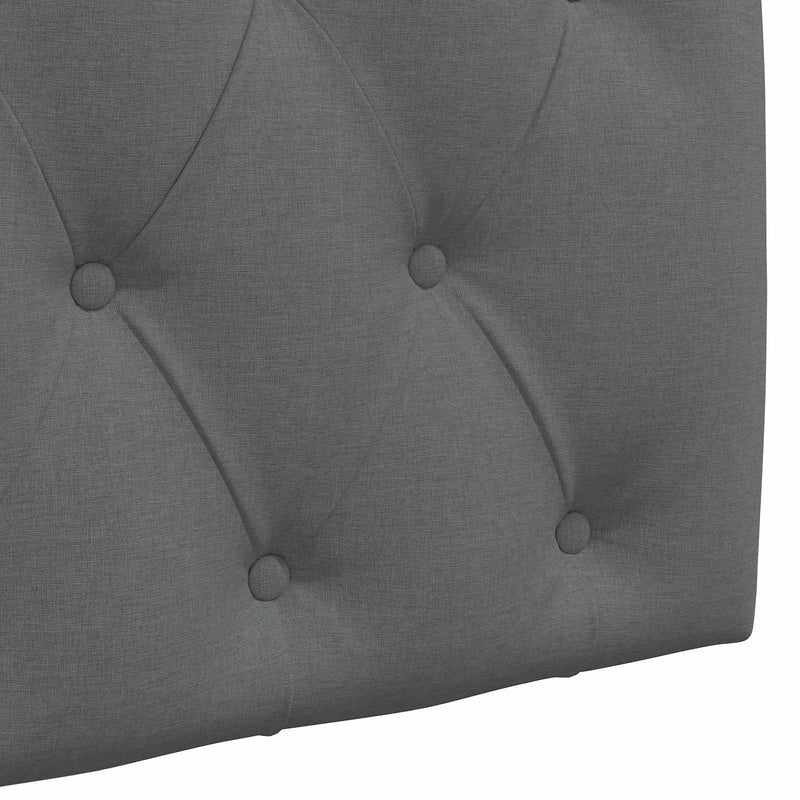 Hanging Headboard Wall-mounted Dark Grey 150 x 55 x 7 cm Fabric