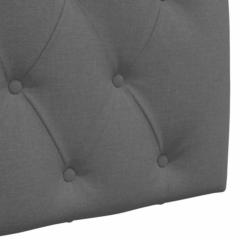 Hanging Headboard Wall-mounted Dark Grey 190 x 55 x 7 cm Fabric