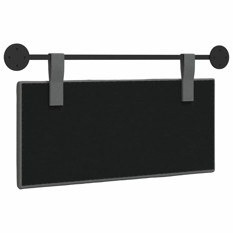 Hanging Headboard Wall-mounted Dark Grey 100 x 55 x 5 cm Fabric