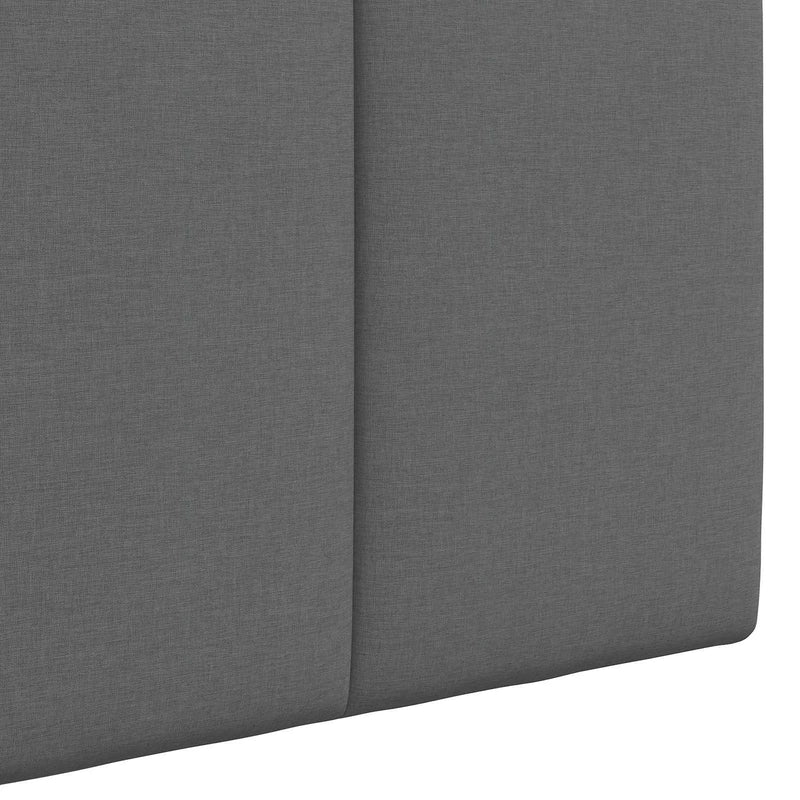 Hanging Headboard Wall-mounted Dark Grey 150 x 55 x 5 cm Fabric