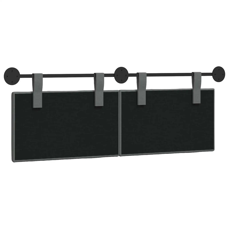 Hanging Headboard Wall-mounted Dark Grey 150 x 55 x 5 cm Fabric