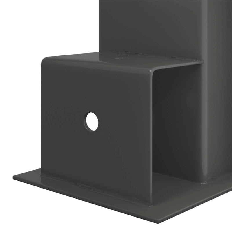 Firewood Stack Aid 4 pcs Anthracite 34 x 10 x 15 cm Steel