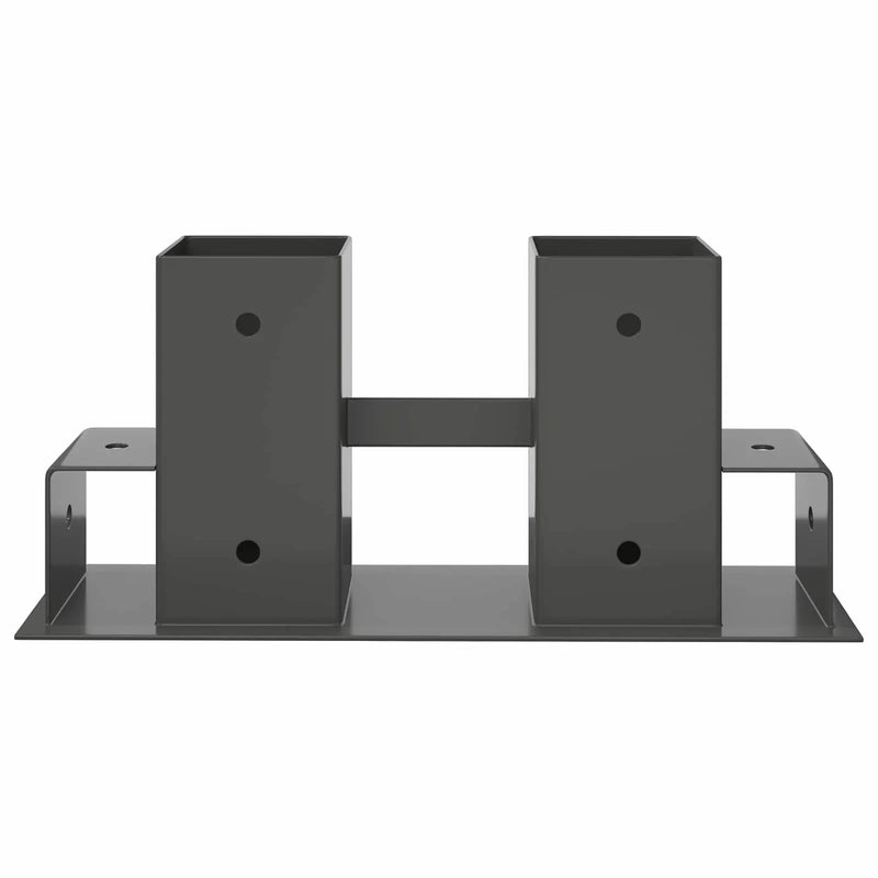 Firewood Stack Aid 4 pcs Anthracite 34 x 10 x 15 cm Steel