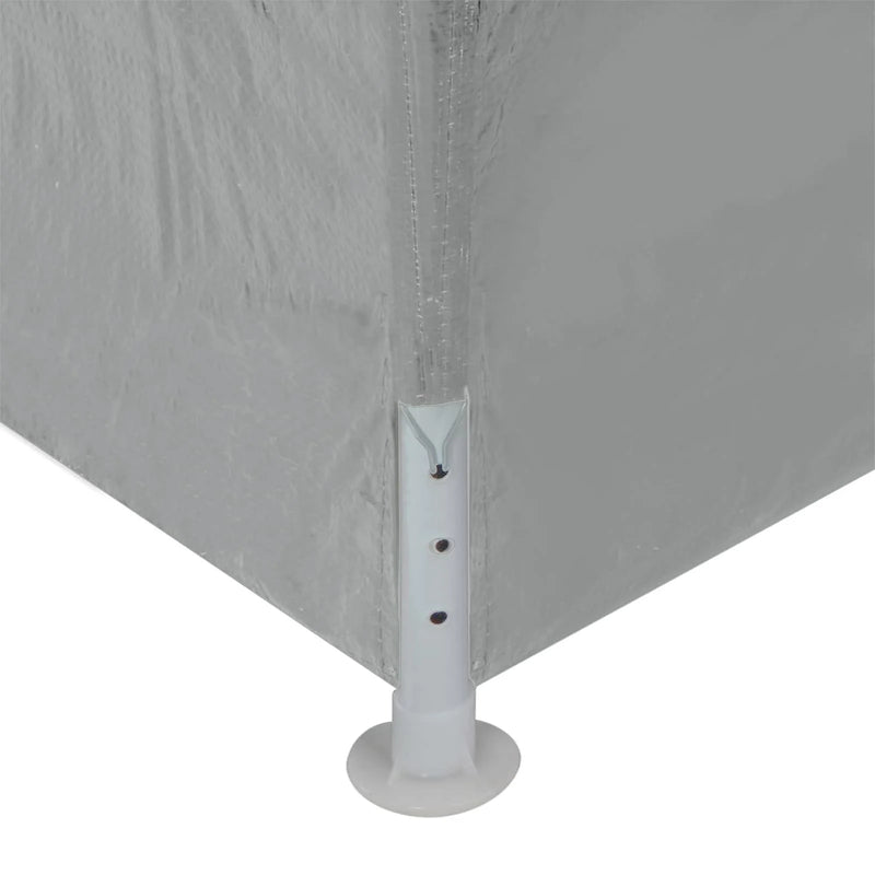 Party Tent 900 x 300 x 255 cm Light Grey PE and Steel