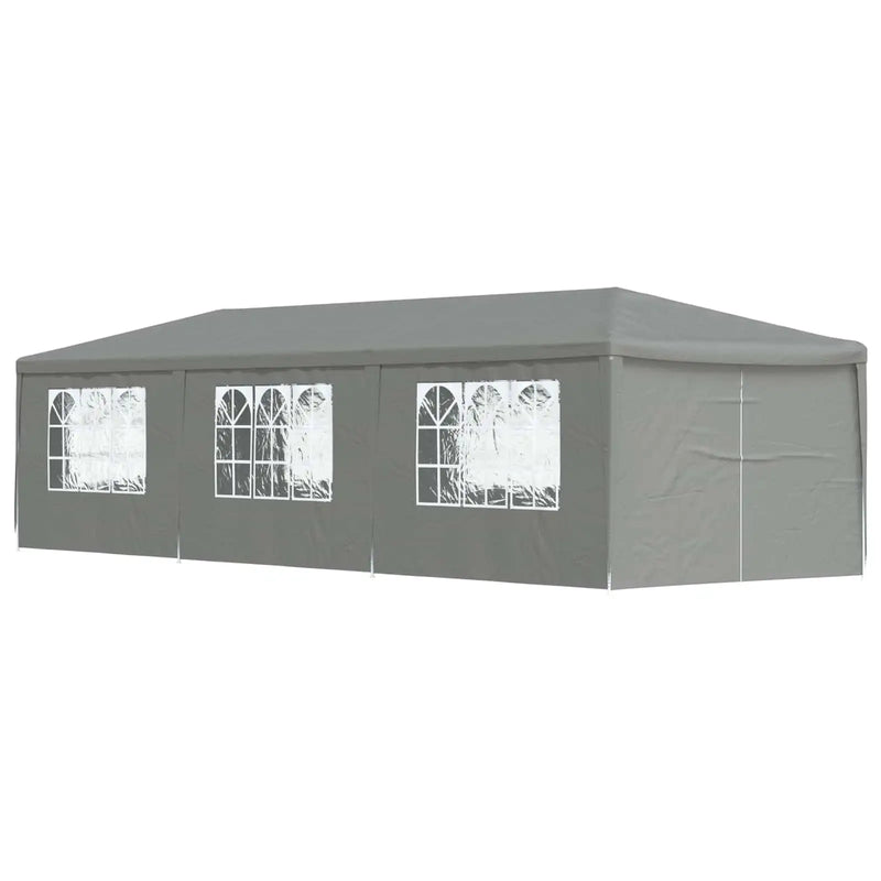 Party Tent 900 x 300 x 255 cm Light Grey PE and Steel