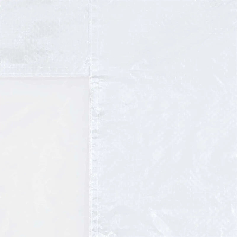 Party Tent Sidewall 2 pcs 200 x 195 cm White PE and Steel