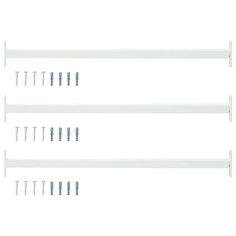 Adjustable Window Safety Bar 3 pcs 710 -1200 mm Steel White