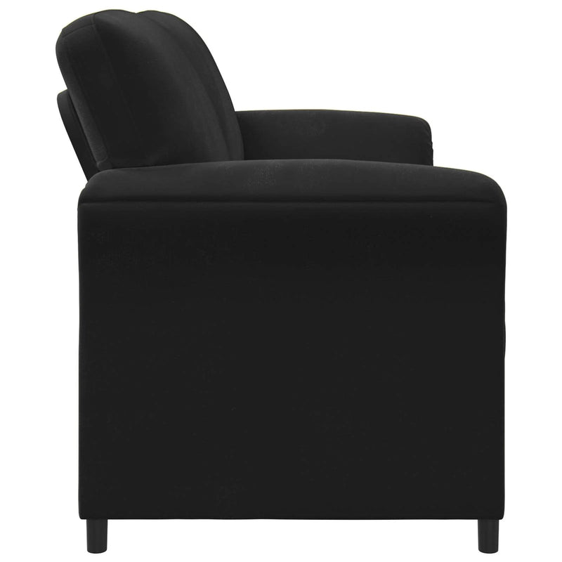 3-Seater Sofa Black 198 x 83 x 95 cm Velvet