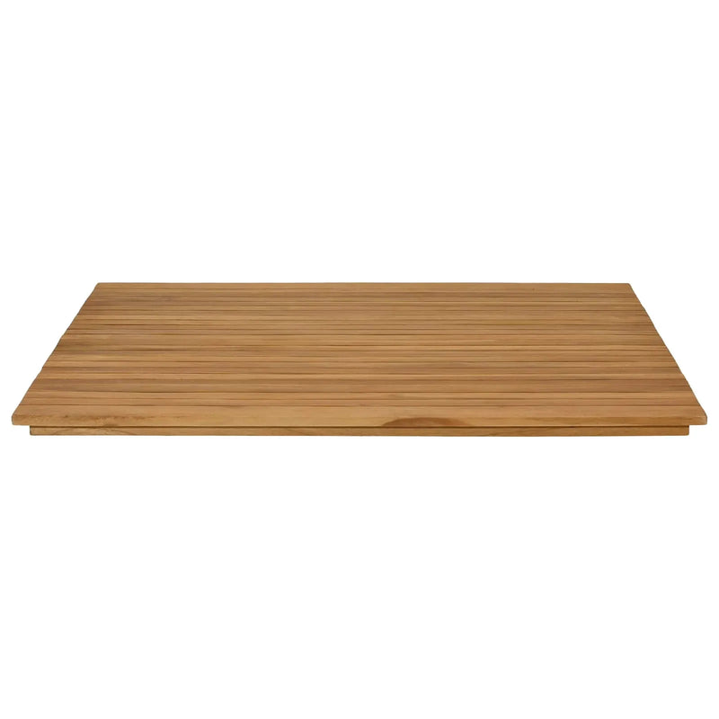 Table Top 90 x 90 x 3.5 cm Square Solid Teak Wood Natural
