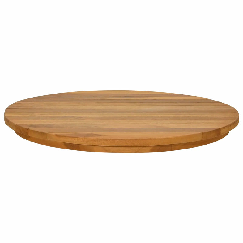 Table Top Ø 50 x 3.5 Round Solid Teak Wood Natural