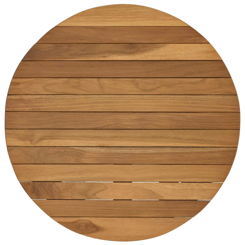 Table Top Ø 50 x 3.5 Round Solid Teak Wood Natural